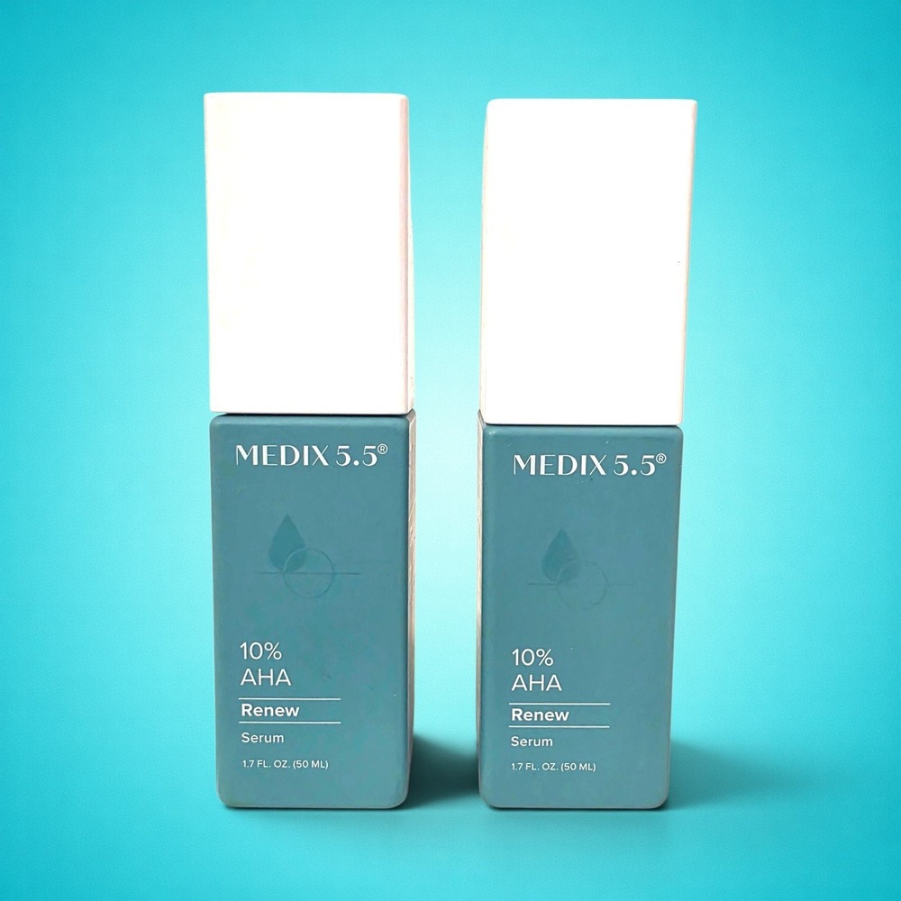 Medix 5.5 10% AHA Renew Serum 2-Piece Bundle Exfoliating Body Treatment 1.7 oz